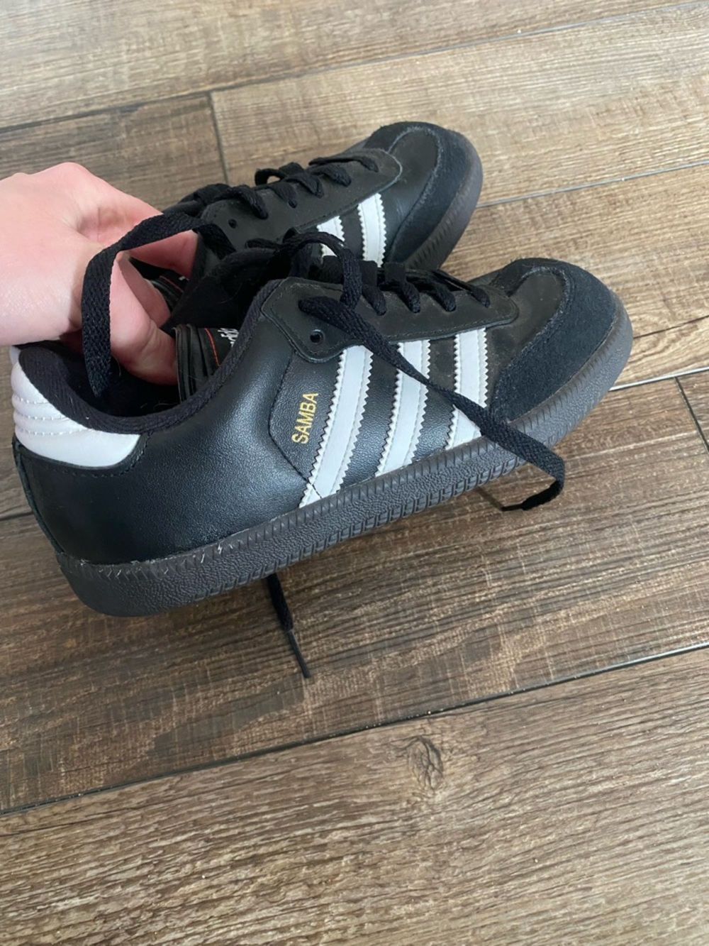 adidas Samba Low-Top Sneakers in Black & White - Picture 3 of 5